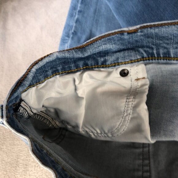 Wrangler Mens Jeans Size 38x28 Measured Relaxed Fit Bootcut Blue Denim Casual - Picture 8 of 14